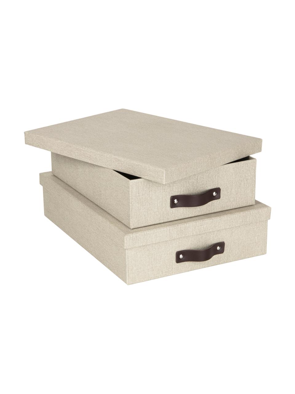 Set 2 scatole Rasmus, Beige chiaro, Set in varie misure