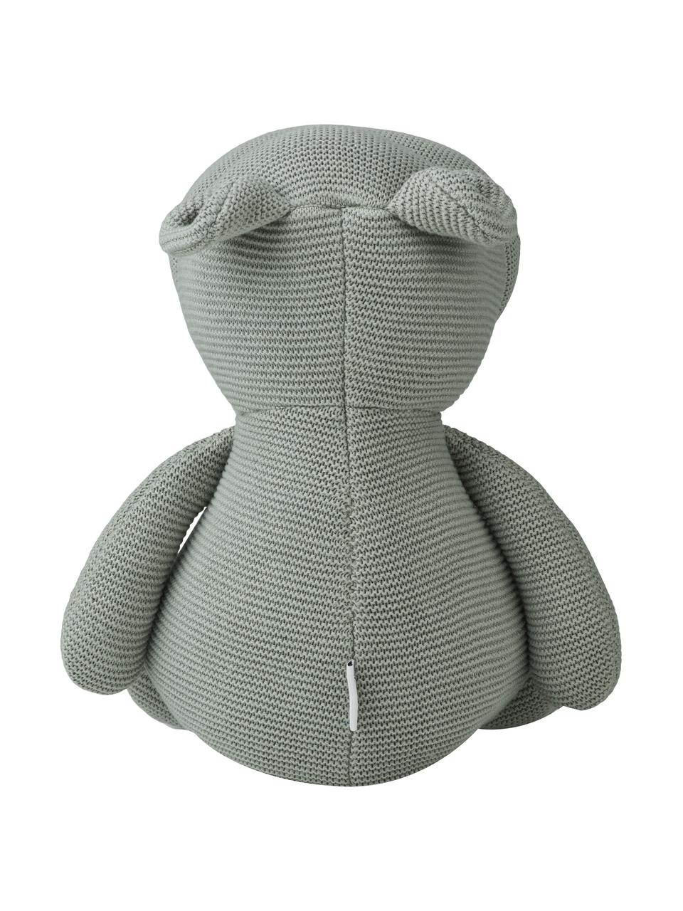 Kuscheltier Bo hippo Hippo, Bezug: 100 % Baumwolle, Salbeigrün, B 19 x H 27 cm