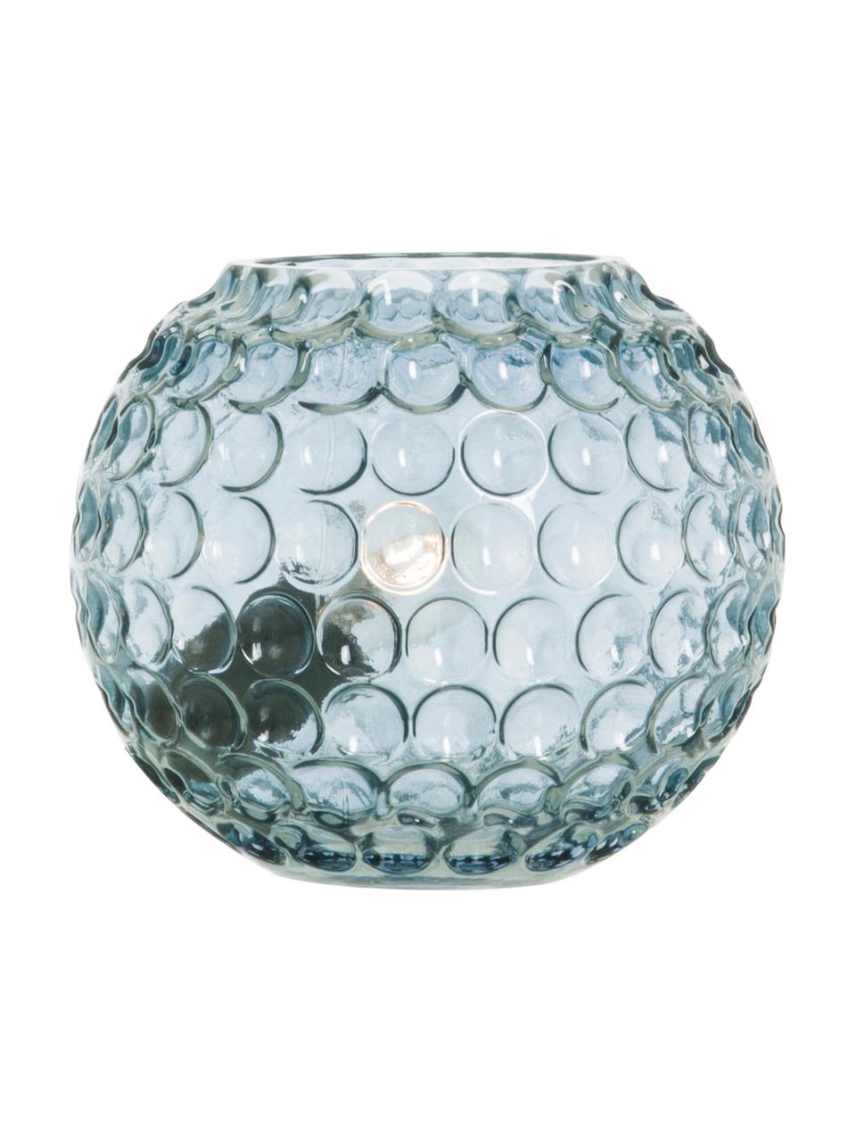 Tafellamp Sigrid van glas, Lampenkap: glas, Blauw, transparant, Ø 20 x H 17 cm