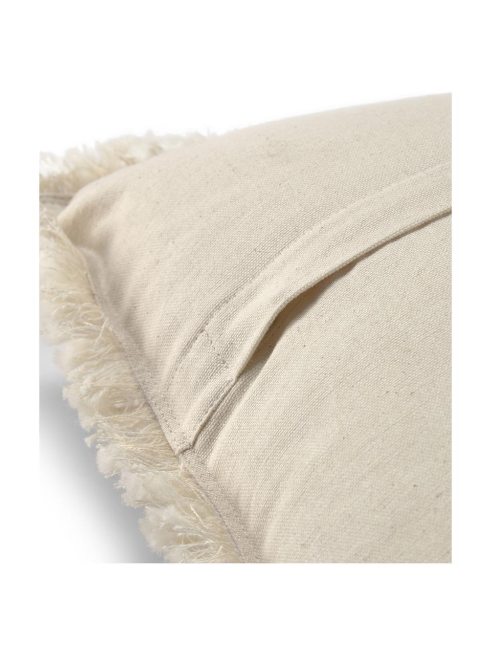 Housse de coussin 45x45 bohème Seila, Beige