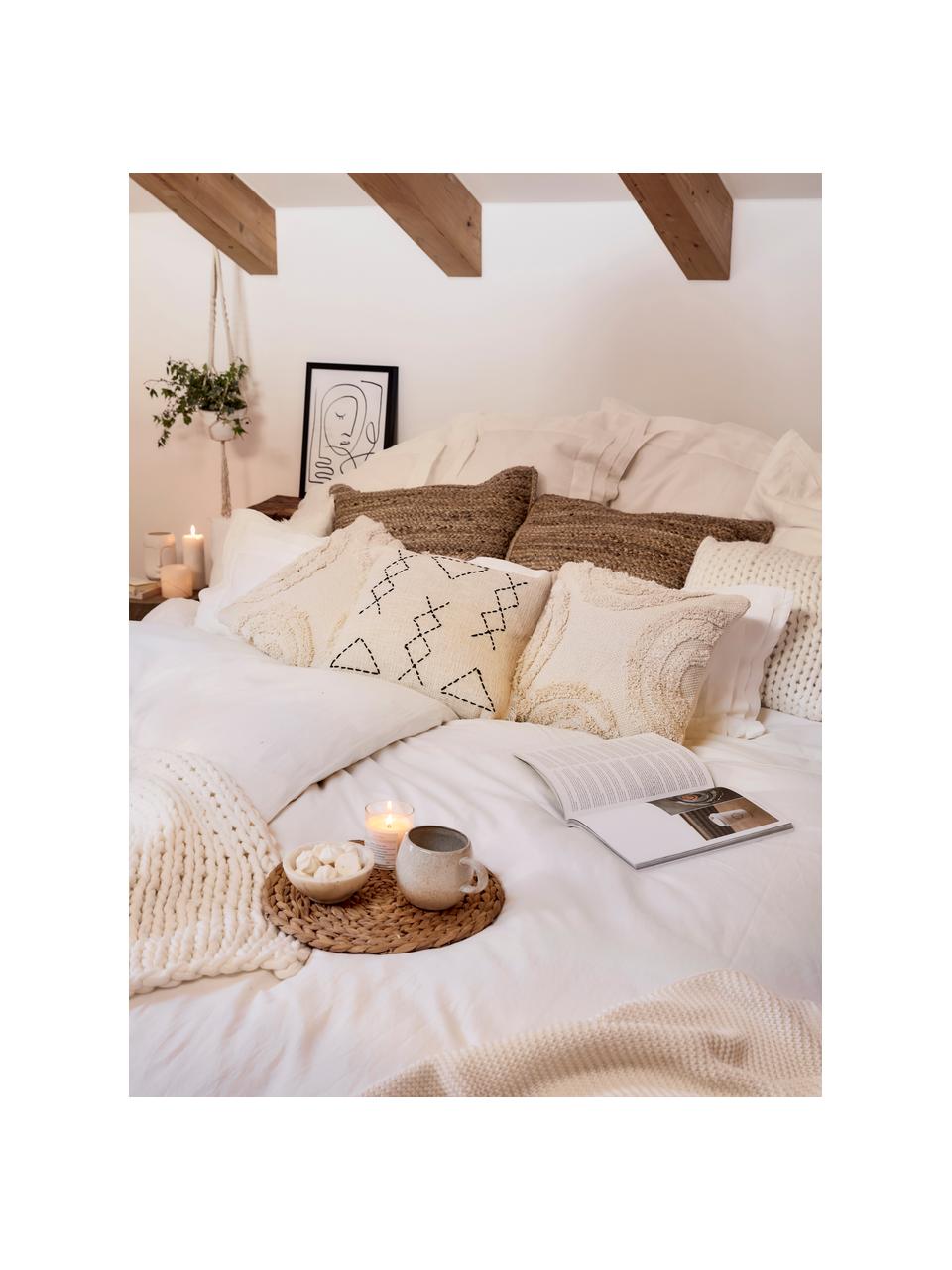 Poszewka na poduszkę Seila, 100% bawełna, Beżowy, S 45 x D 45 cm