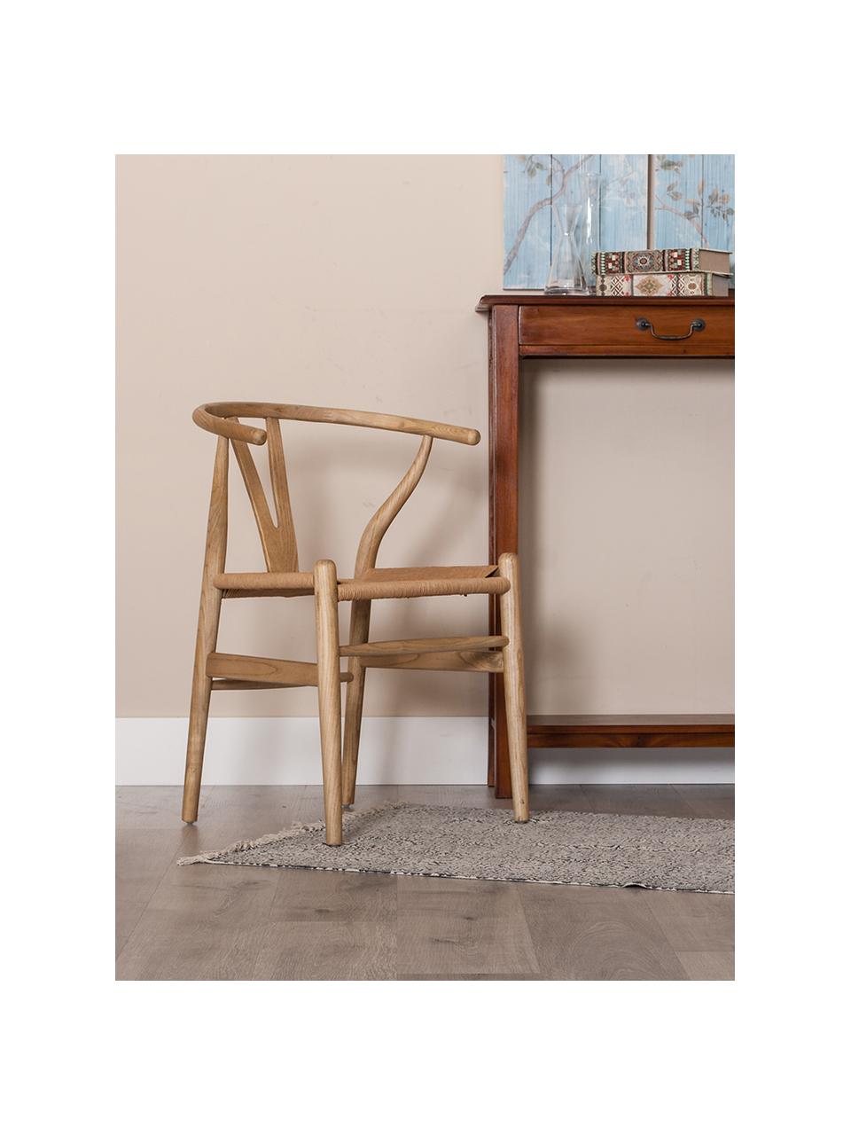 Krzesło z drewna Noa, Beżowy, S 48 x G 56 cm