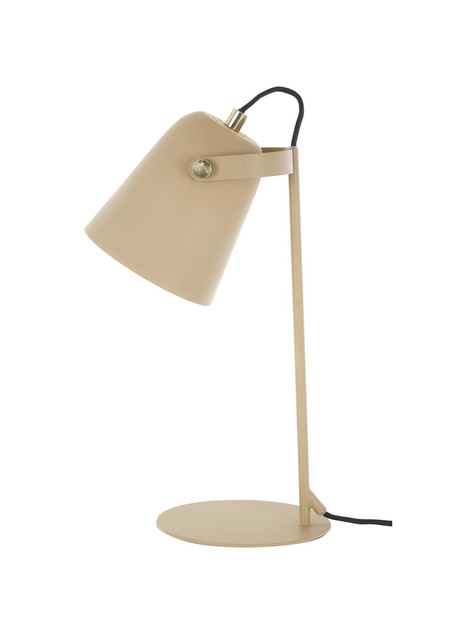 Malá stolová lampa Steady, Odtiene pieskovej, Š 13 x V 36 cm