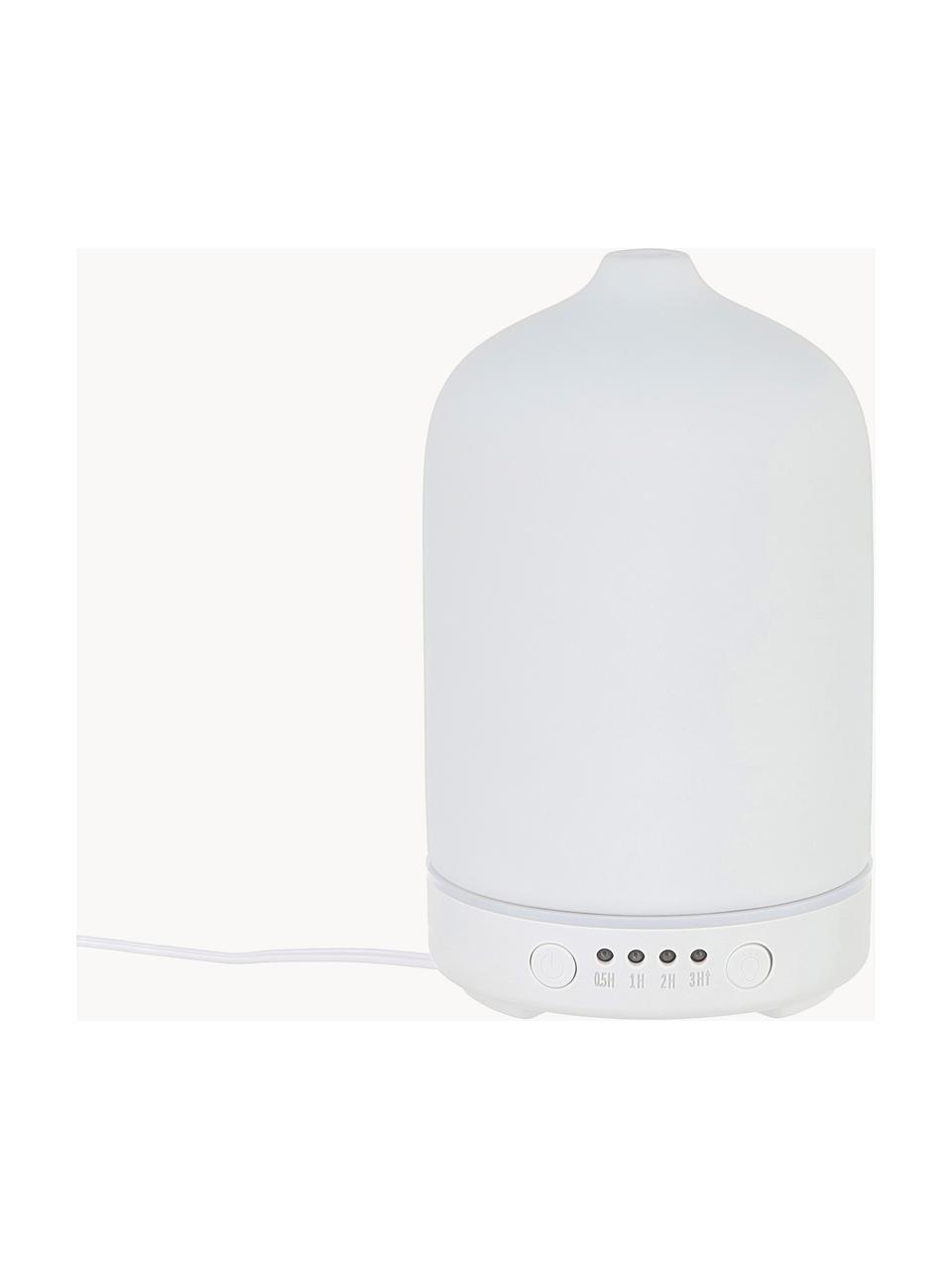 Diffuseur électrique LED Cloud Nine, Céramique, plastique, métal, Blanc, Ø 9 x haut. 16 cm