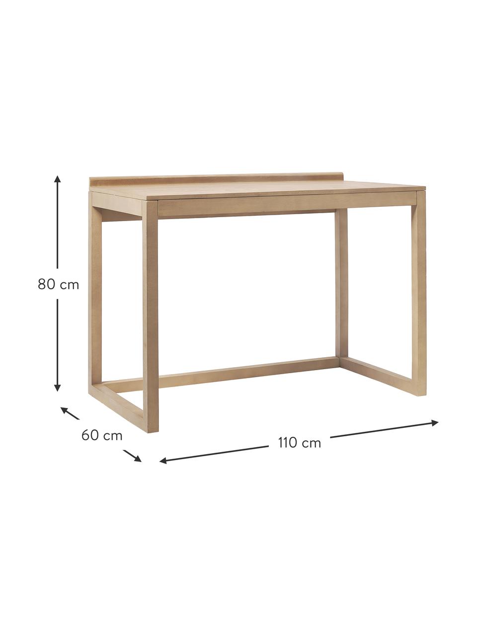 Bureau en manguier massif Fenja, Bois de manguier massif, Bois de manguier, larg. 110 x haut. 80 cm