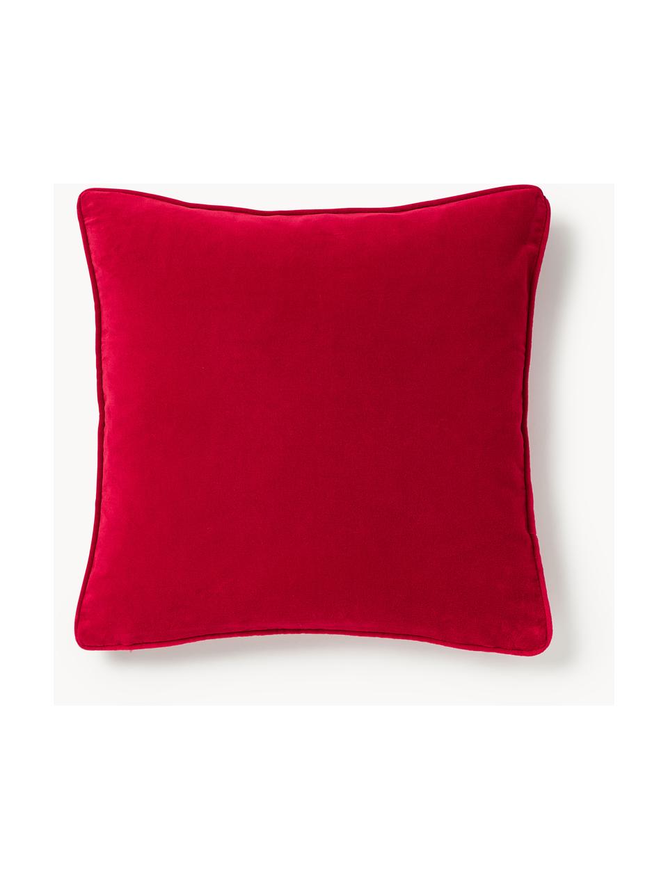 Housse de coussin en velours Dana, 100 % coton

Le matériau est certifié STANDARD 100 OEKO-TEX®, 21.HCN.84376, Hohenstein, Rouge, larg. 40 x long. 40 cm