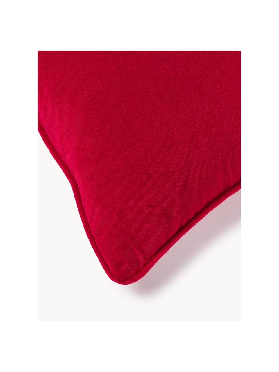 Housse de coussin en velours Dana, 100 % coton

Le matériau est certifié STANDARD 100 OEKO-TEX®, 21.HCN.84376, Hohenstein, Rouge, larg. 40 x long. 40 cm