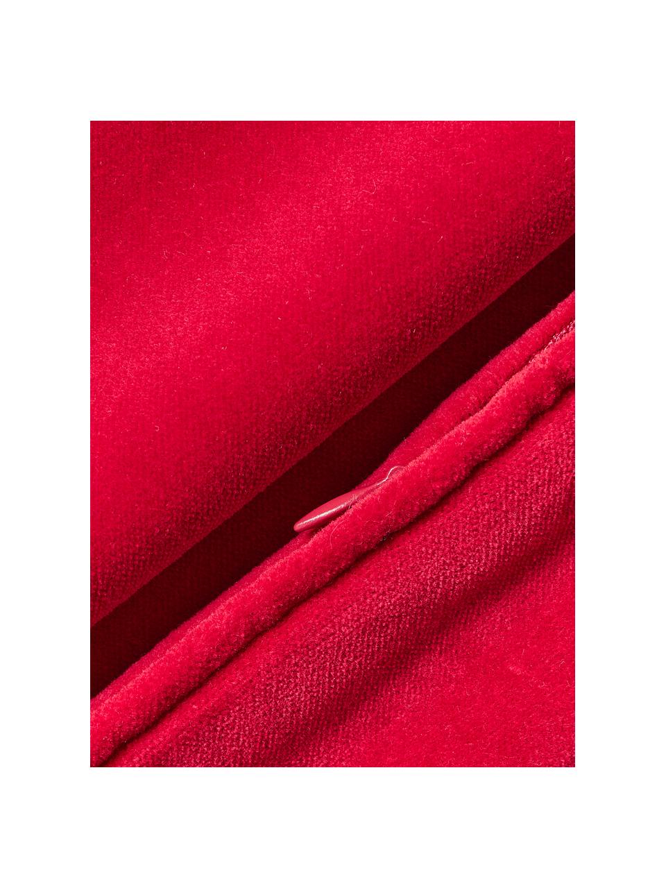 Housse de coussin en velours Dana, 100 % coton

Le matériau est certifié STANDARD 100 OEKO-TEX®, 21.HCN.84376, Hohenstein, Rouge, larg. 40 x long. 40 cm