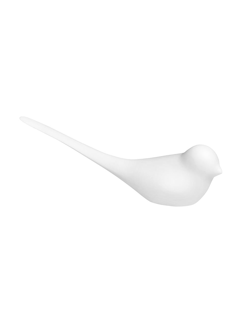 Porseleinen briefopener Vogel in wit, Porselein, Wit, B 4 x L 15 cm