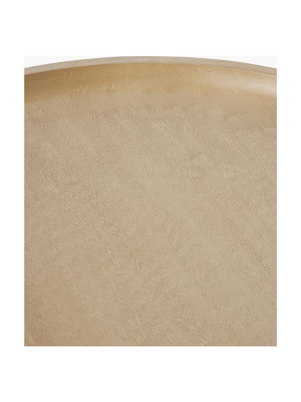 Runder Couchtisch Benno aus Mangoholz, Massives Mangoholz, lackiert, Mangoholz, hell lackiert, Ø 80 cm