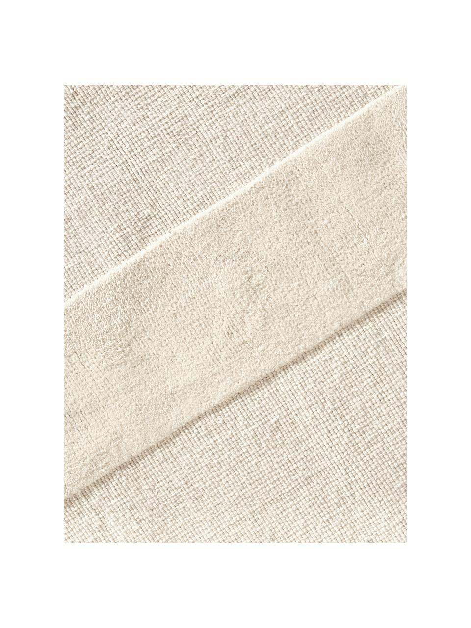 Tapis en coton tissé main avec structure haute et basse Dania, 100 % coton, certifié GRS, Blanc crème, larg. 200 x long. 300 cm (taille L)