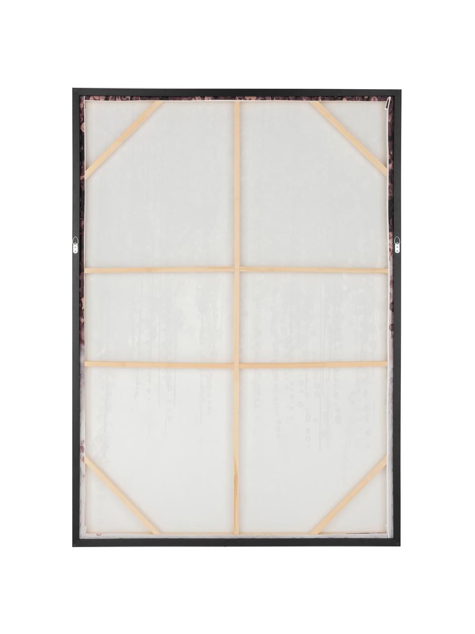 Stampa su tela Willow, Cornice: legno di pino, materiale , Immagine: tela, Lilla,marrone,grigio, Larg. 103 x Alt. 143 cm