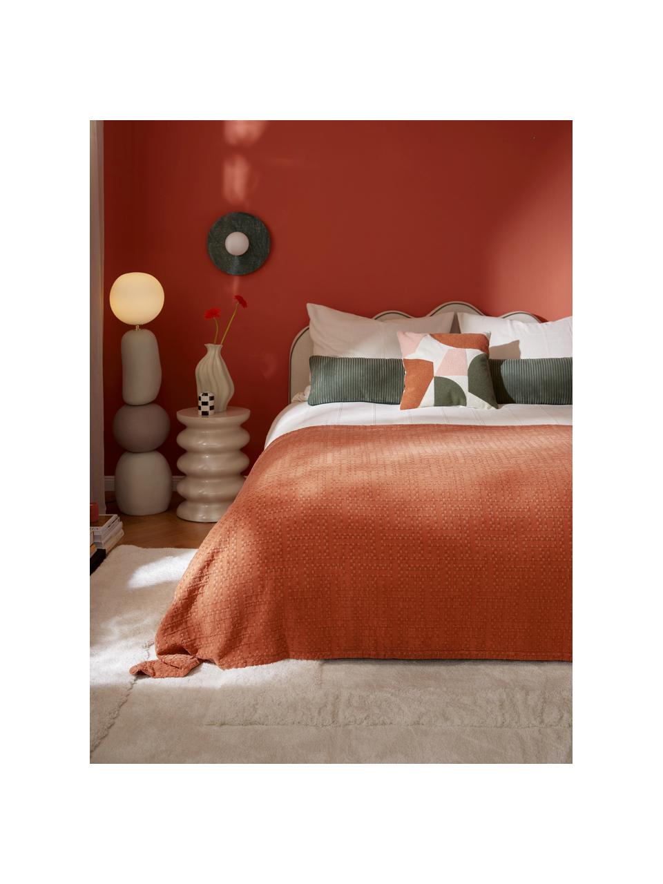 Couvre-lit en coton Lazlo, 100 % coton

Le matériau est certifié STANDARD 100 OEKO-TEX®, 5763CIT, CITEVE, Terracotta, larg. 230 x long. 250 cm (pour lits jusqu'à 180 x 200 cm)