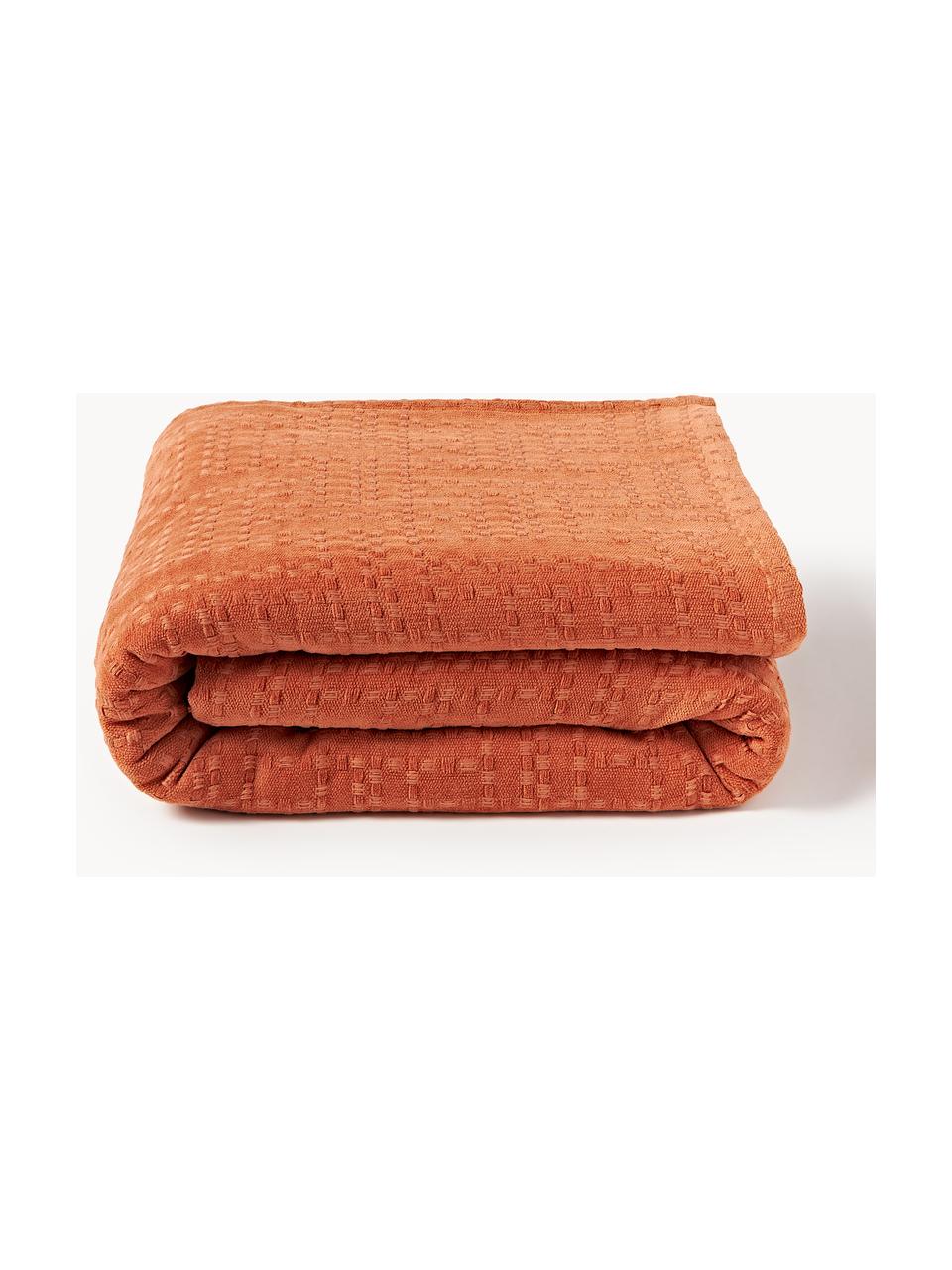 Couvre-lit en coton Lazlo, 100 % coton

Le matériau est certifié STANDARD 100 OEKO-TEX®, 5763CIT, CITEVE, Terracotta, larg. 230 x long. 250 cm (pour lits jusqu'à 180 x 200 cm)