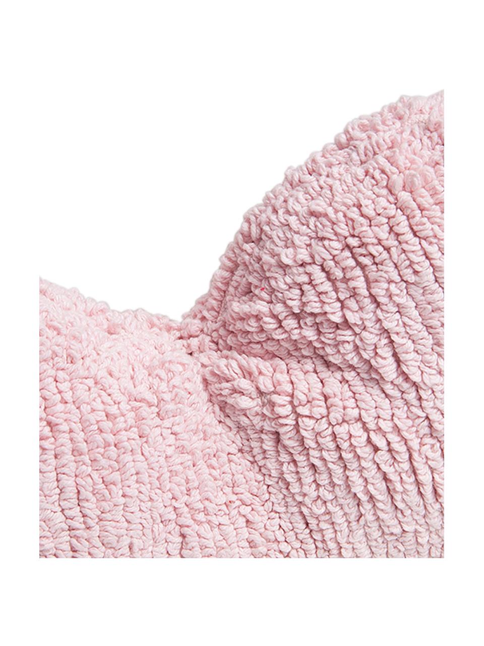 Herzförmiges Kissen Corazón in Rosa, mit Inlett, Bezug: 97% Baumwolle, 3% recycel, Hellrosa, 47 x 50 cm