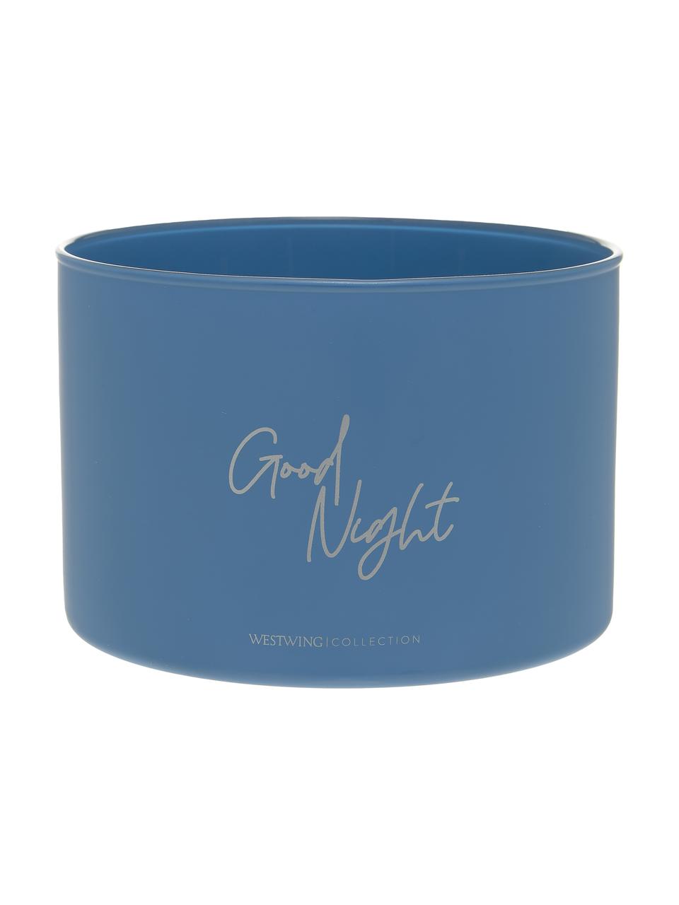 Candela profumata a quattro stoppini Good Night: Airy Lavender, Contenitore: vetro, Blu, Ø 10 x Alt. 15 cm