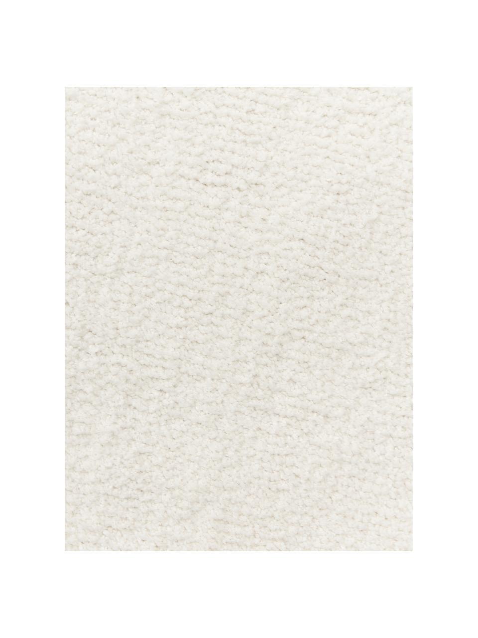 Tapis moelleux à poils longs texturé Rubbie, Blanc crème, larg. 120 x long. 180 cm (taille S)