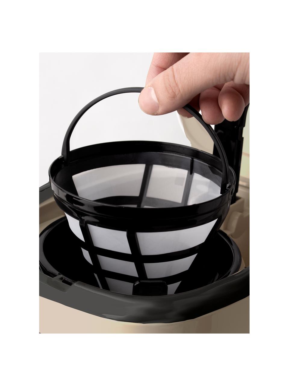 Kaffeemaschine Drip, Kanne: Glas, Beige, Schwarz, B 28 x H 36 cm