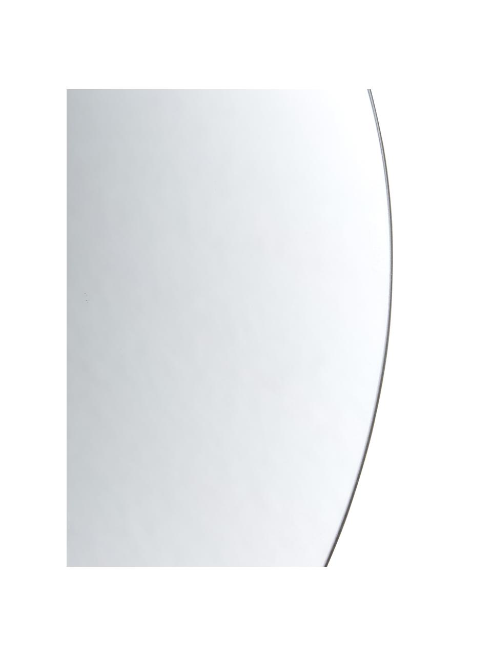 Okrúhle bezrámové nástenné zrkadlo Erin, Odtiene striebornej, Ø 80 x H 2 cm