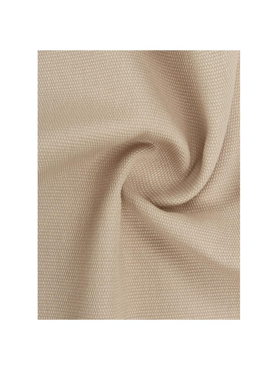 Housse de coussin en coton beige Mads, 100 % coton, Beige, larg. 40 x long. 40 cm