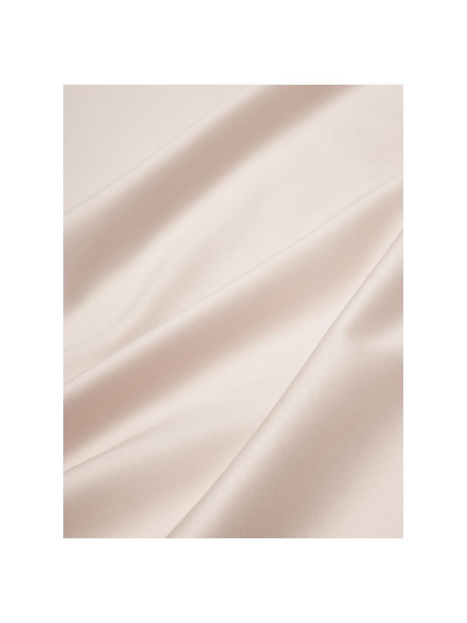 Obliečka na vankúš z bavlneného saténu Premium, Bledoružová, Š 40 x D 80 cm