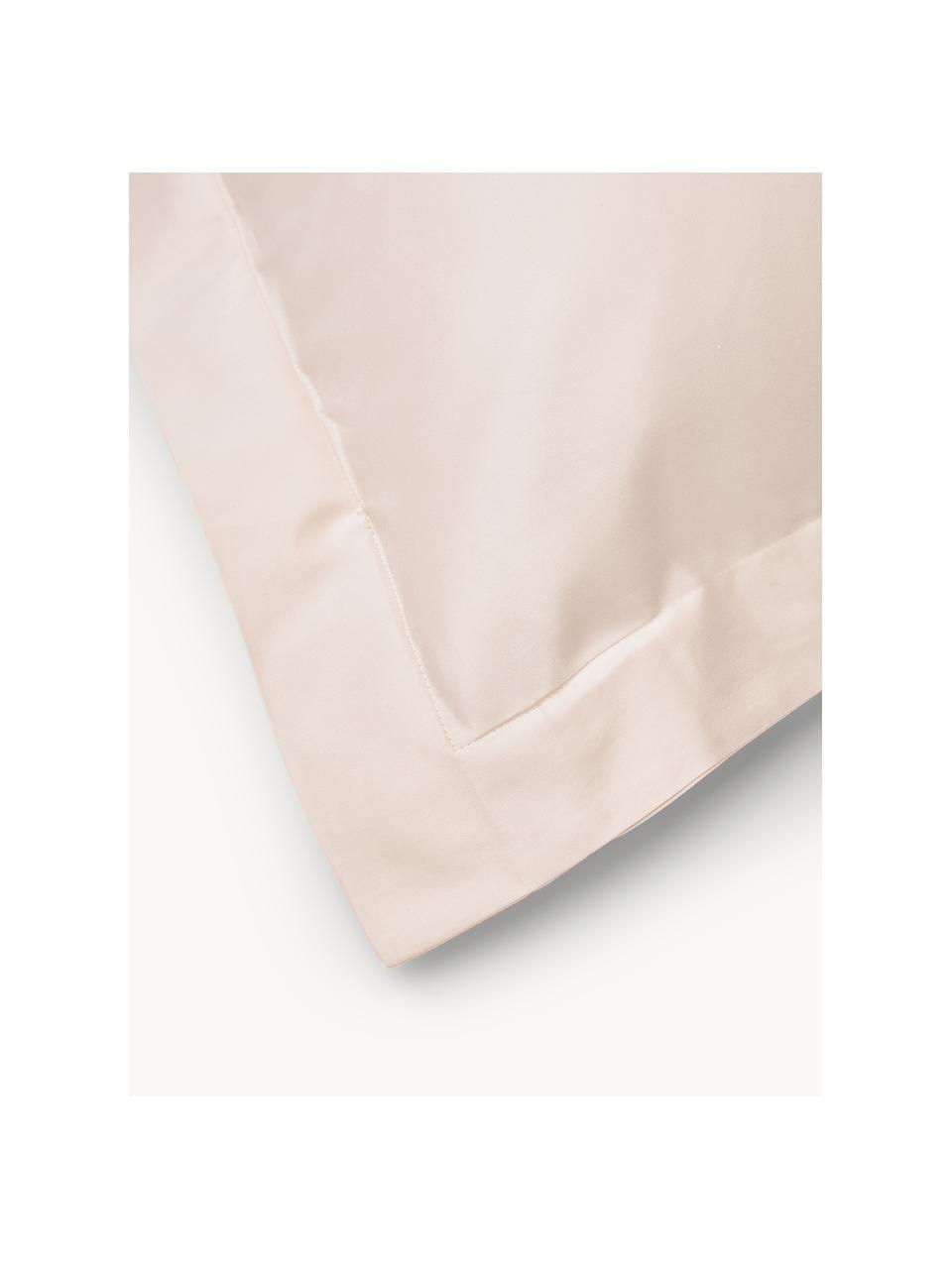 Obliečka na vankúš z bavlneného saténu Premium, Bledoružová, Š 40 x D 80 cm