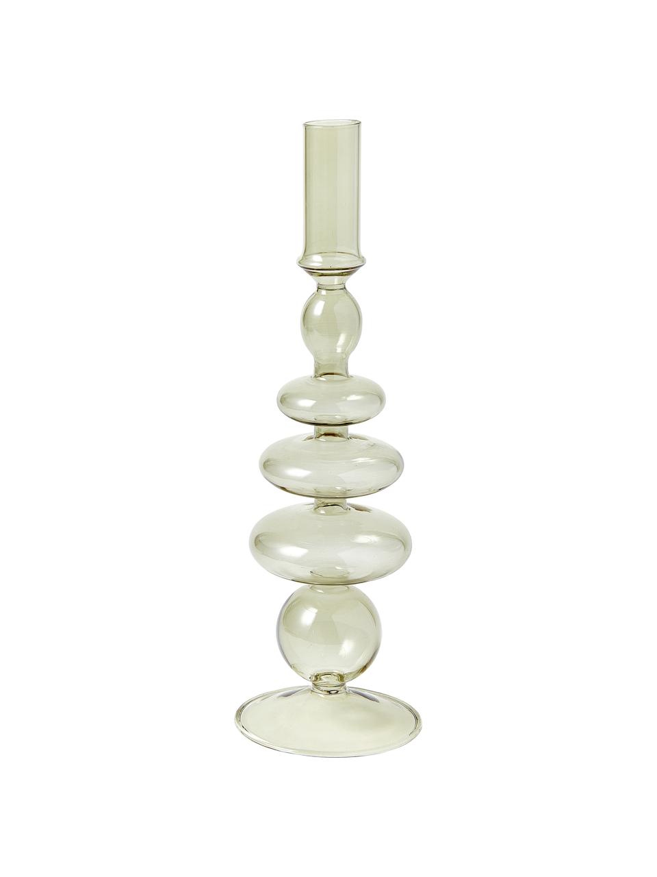 Chandeliers Clea, lot de 2, Verre, Vert, transparent, Lot de différentes tailles