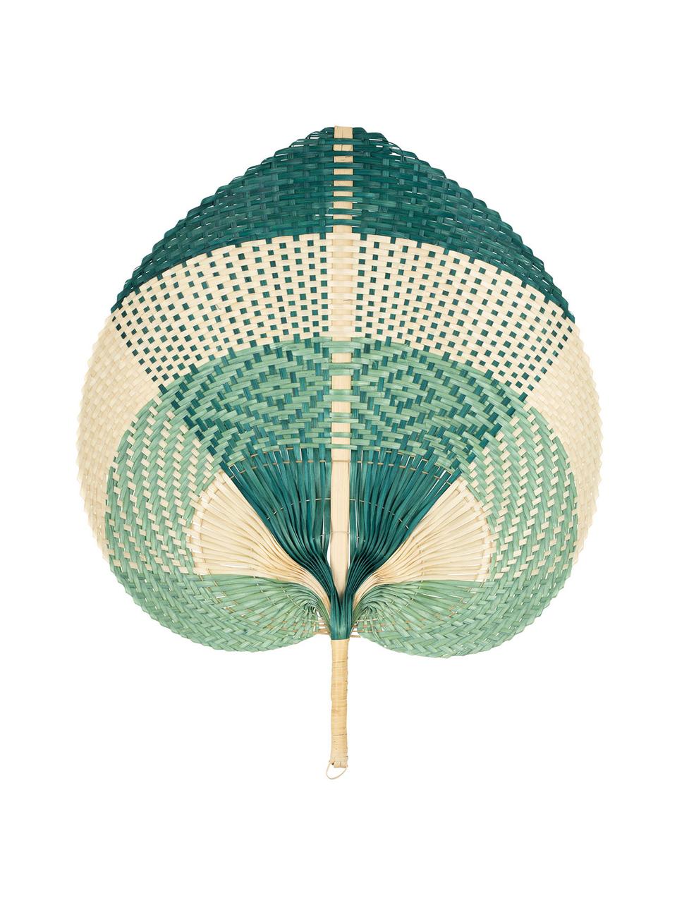 Wandobject Asia van bamboehout, Bamboe, Beige, groen, mintgroen, B 50 x H 60 cm