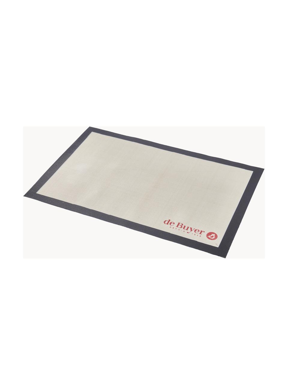 Siliconen bakmat Airmat, Siliconen, Beige, zwart, B 30 x L 40 cm