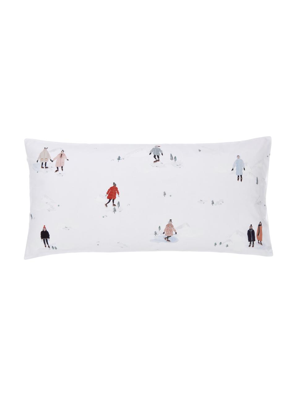 Poszewka na poduszkę z perkalu organicznego Ice Skater od Candice Gray, 2 szt., Wielobarwny, S 40 x D 80 cm