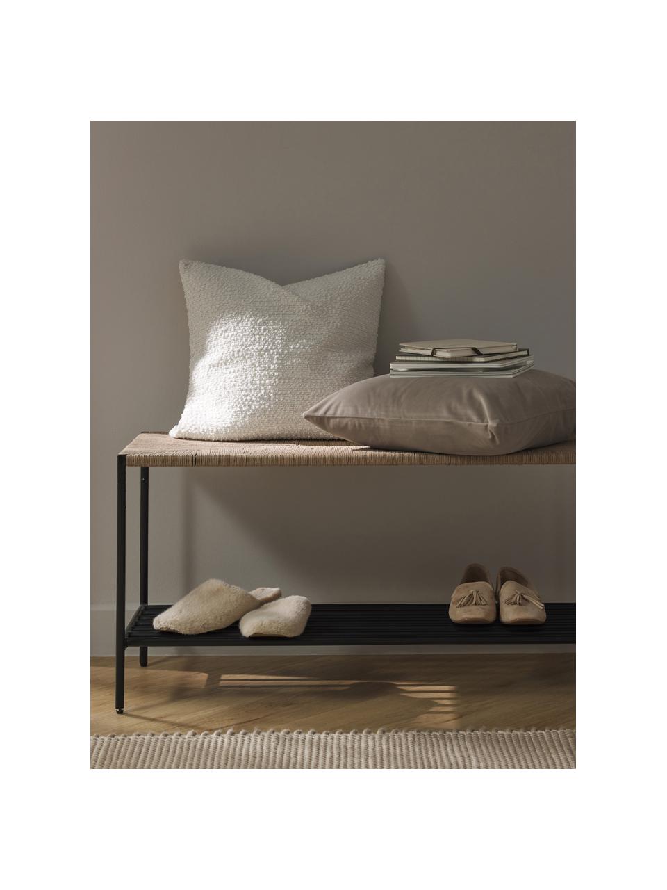 Buklé poťah na vankúš Bellamie, 2 ks, Buklé (95 % polyester, 5 % polyakryl), Biela, Š 45 x D 45 cm
