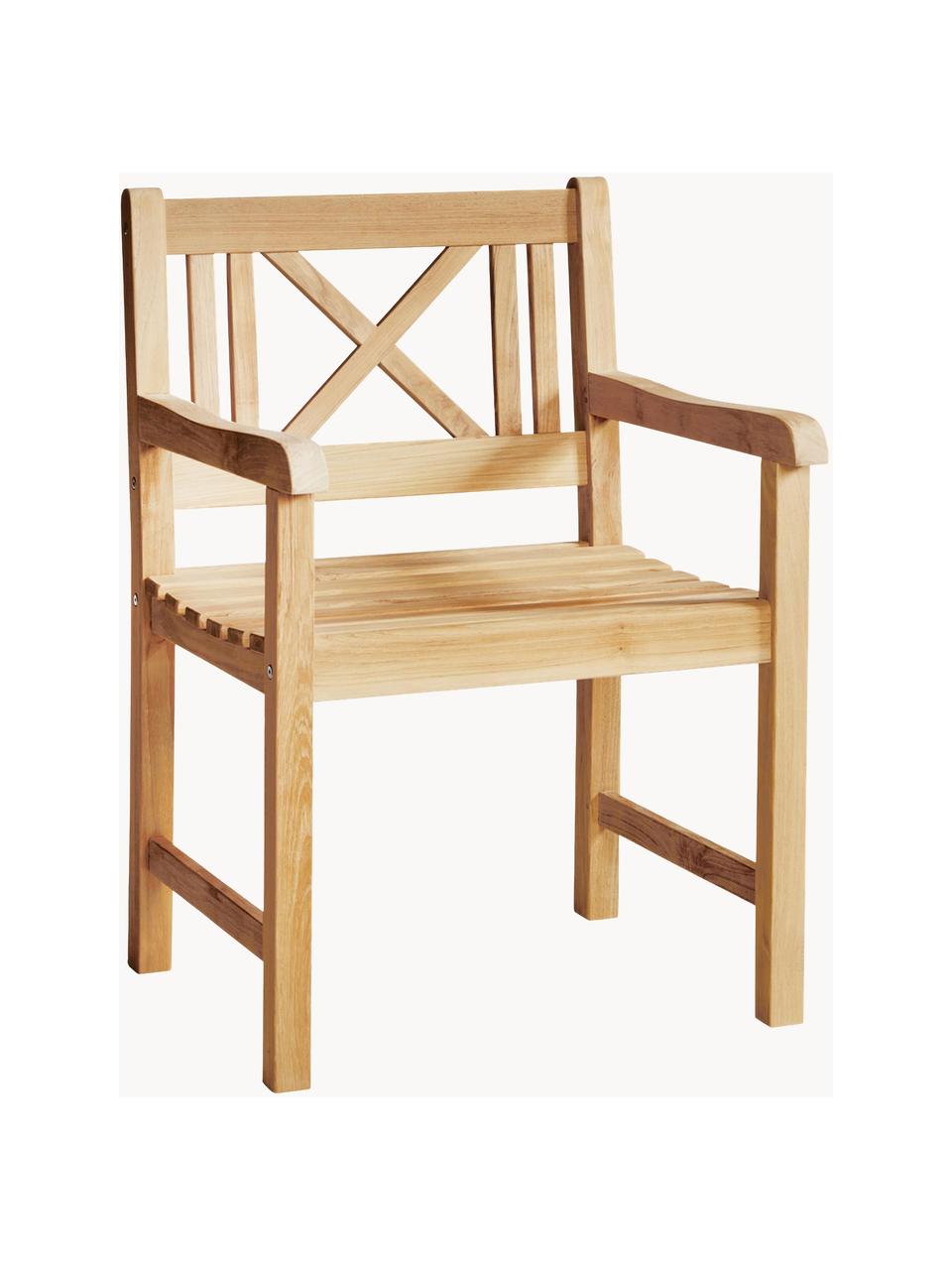 Chaise de jardin en bois de teck Rosenborg, Bois de teck, poli
Certifié V-Legal, Bois de teck, larg. 59 x haut. 89 cm