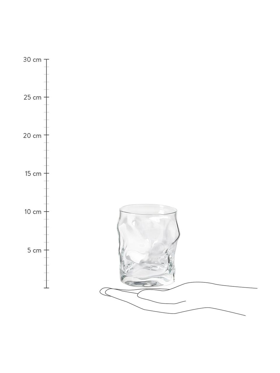 Pohár na vodu Sorgente, 6 ks, Sklo, Priehľadná, Ø 9 x V 11 cm, 420 ml