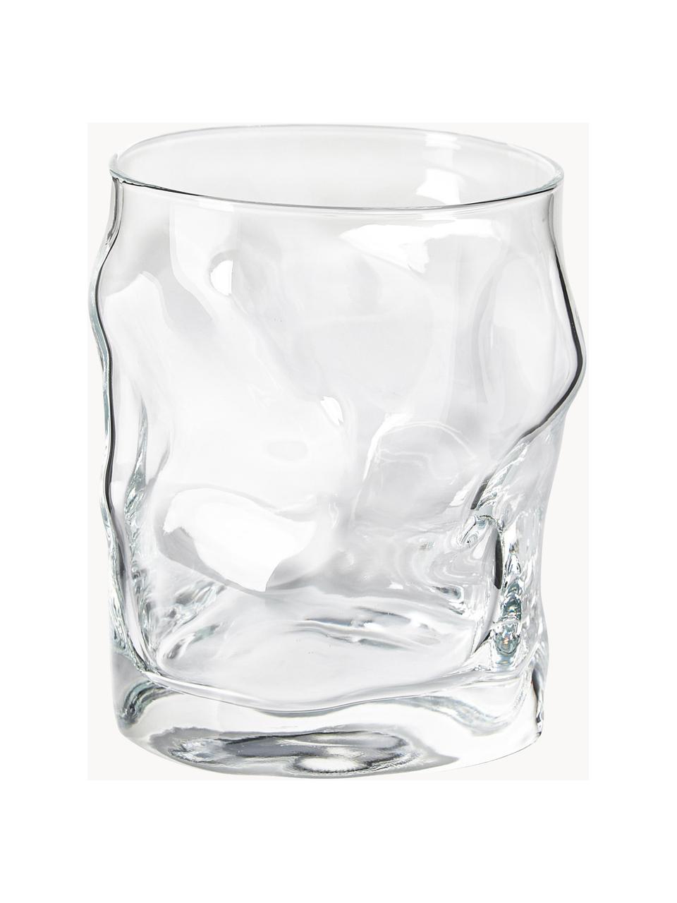 Sklenice v organickém tvaru Sorgente, 6 ks, Sklo, Transparentní, Ø 9 x V 11 cm, 420 ml