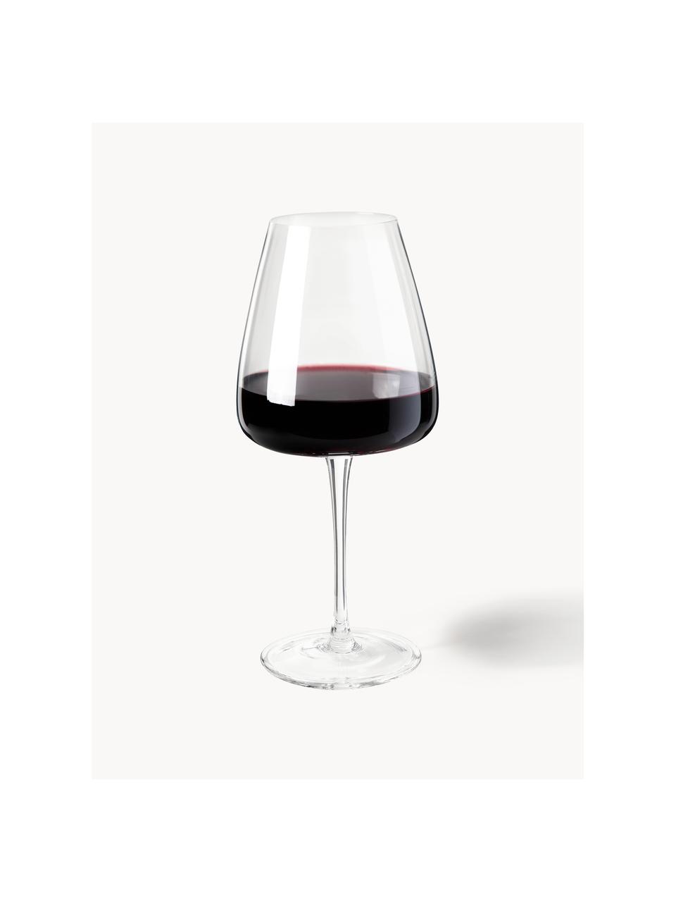 Bicchieri da vino rosso in vetro soffiato Ellery 4 pz, Vetro, Trasparente, Ø 11 x Alt. 23 cm, 610 ml