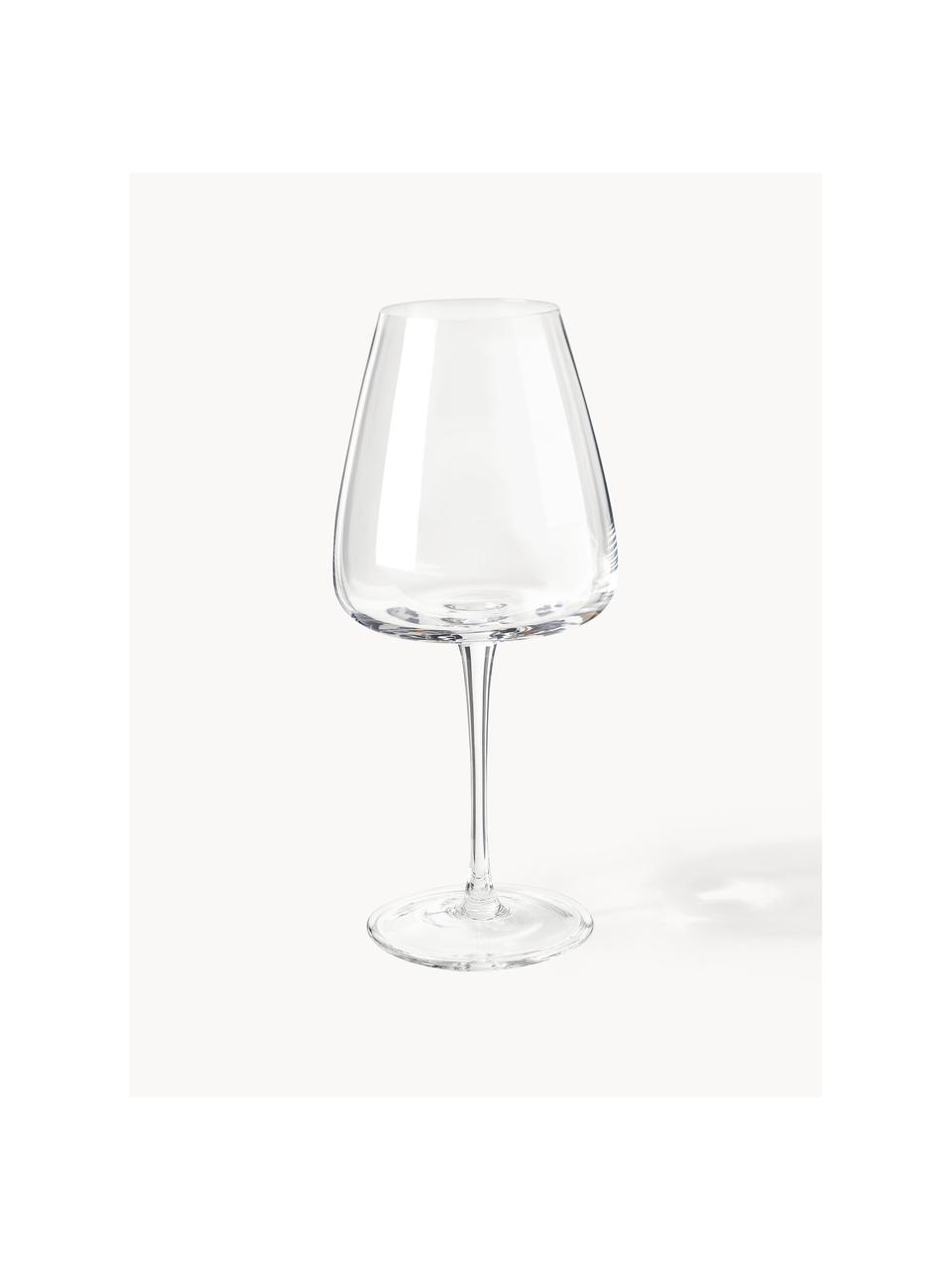 Bicchieri da vino rosso in vetro soffiato Ellery 4 pz, Vetro, Trasparente, Ø 11 x Alt. 23 cm, 610 ml