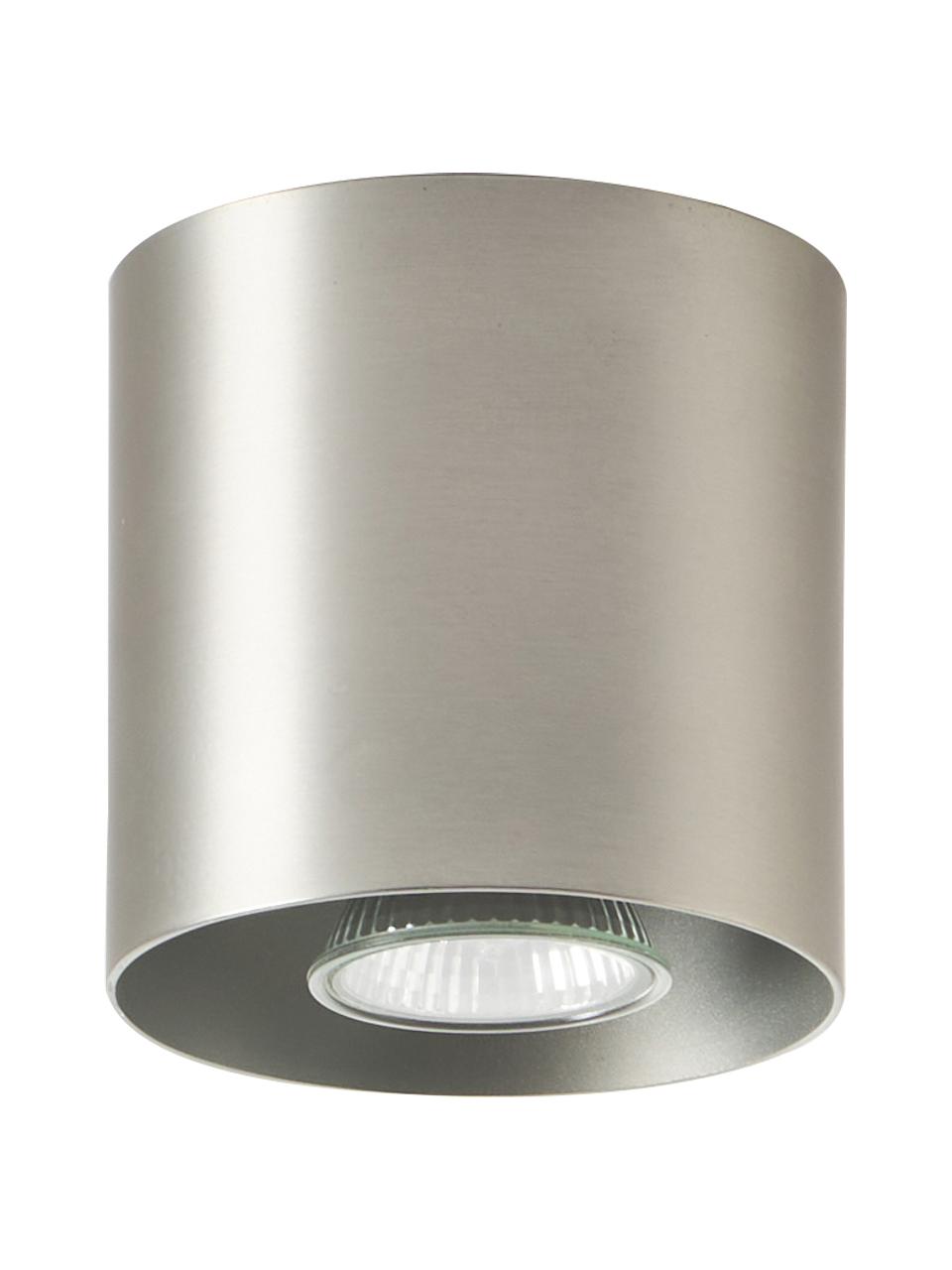 Foco Roda, Metal pintado, Plateado, mate, Ø 10 x Al 10 cm