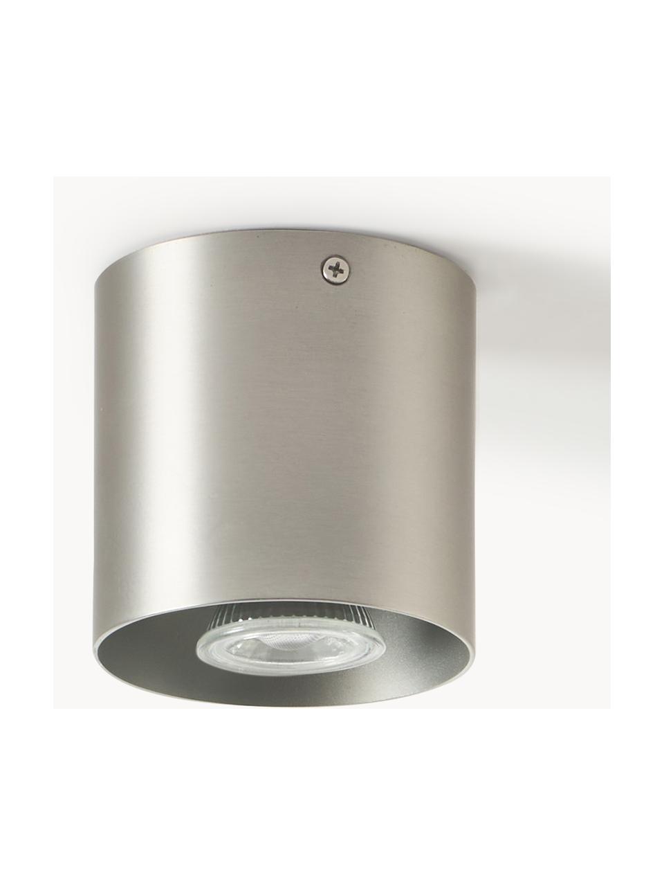 Spot/plafonnier Roda, Métal, revêtement par poudre, Argenté, Ø 10 x haut. 10 cm
