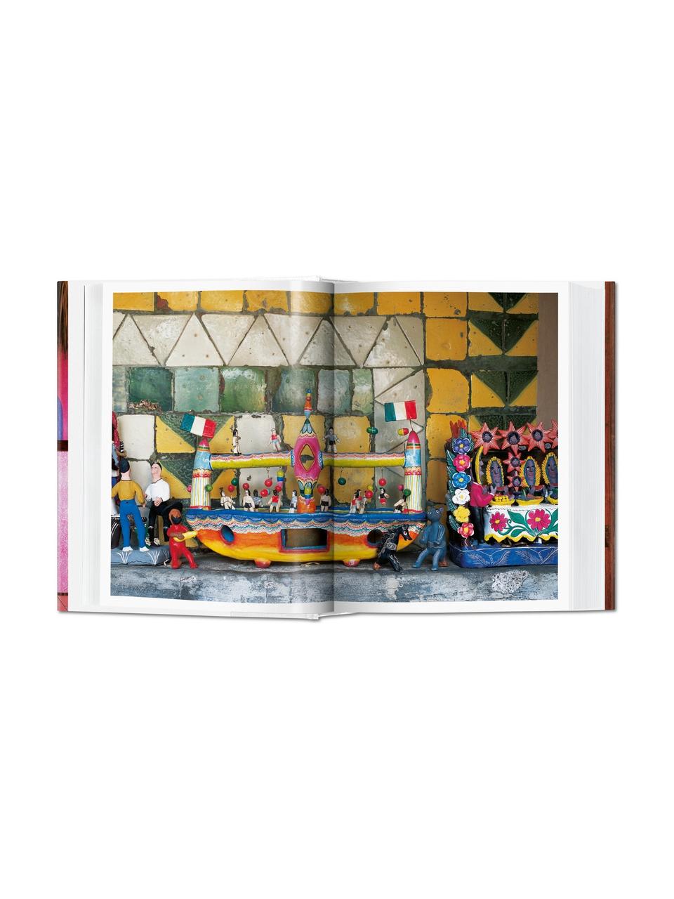 Libro ilustrado Living in Mexico, Papel, tapa dura, Rosa, multicolor, An 14 x L 20 cm