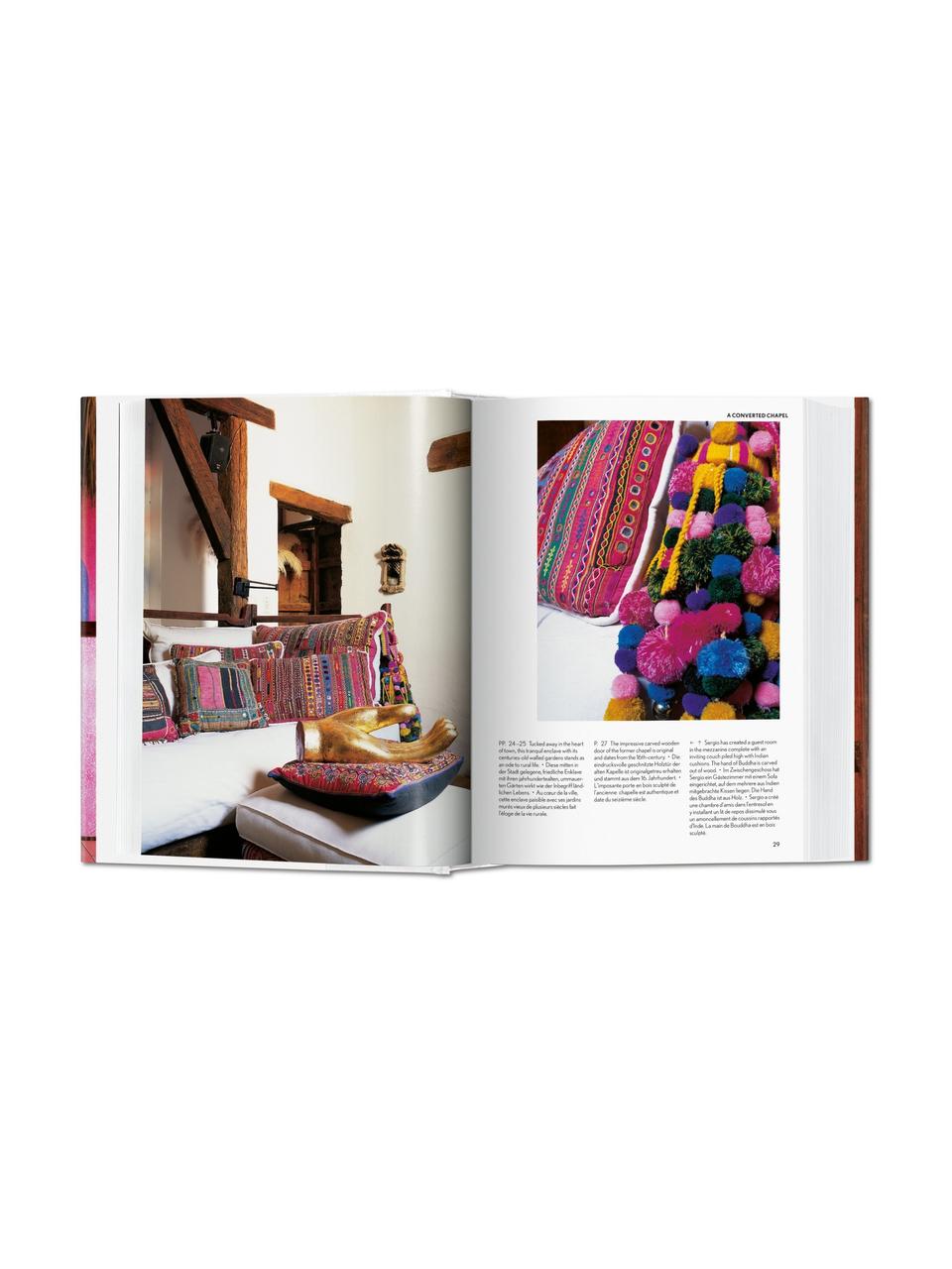 Libro illustrato Living in Mexico, Carta, copertina rigida, Rosa, multicolore, Larg. 14 x Lung. 20 cm