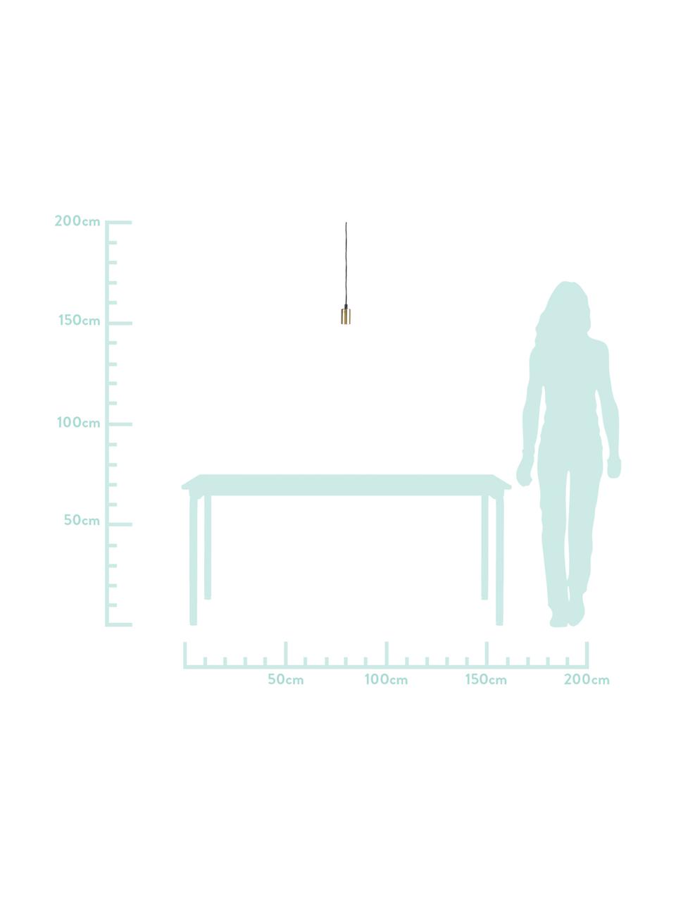 Snoerpendel Stil, Fitting: vermessingd metaal, Messingkleurig, Ø 4 x H 7 cm