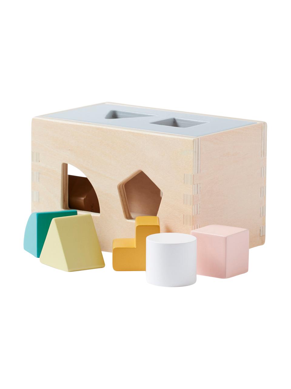 Spielzeug-Set Aiden mit Steckspiel, Holz, Bunt, B 30 x H 13 cm
