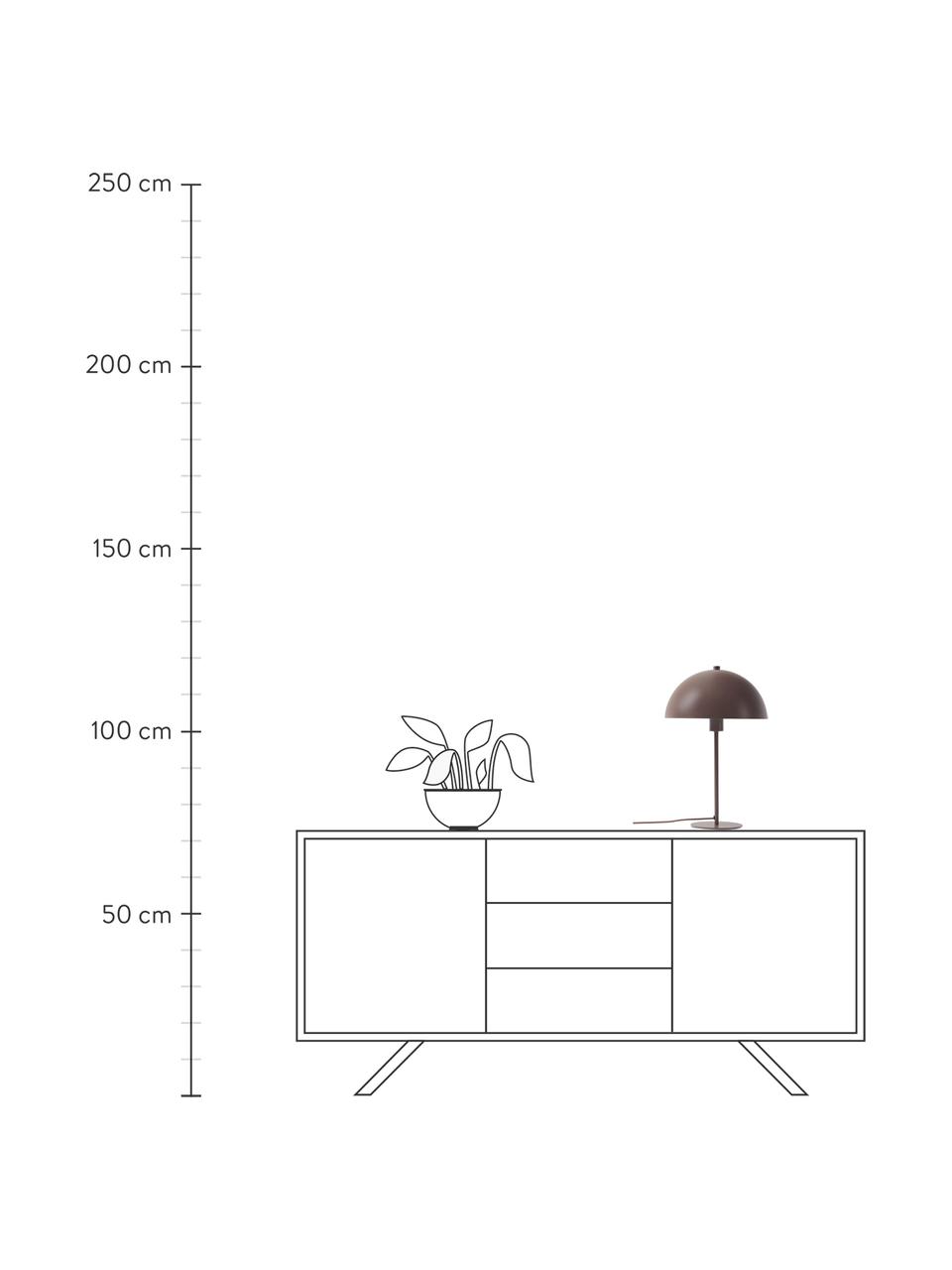 Stolní lampa Matilda, Hnědá, Ø 29 cm, V 45 cm