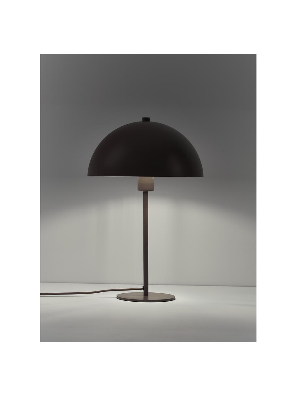 Tafellamp Matilda, Lampenkap: gepoedercoat metaal, Lampvoet: gepoedercoat metaal, Bruin, Ø 29 x H 45 cm