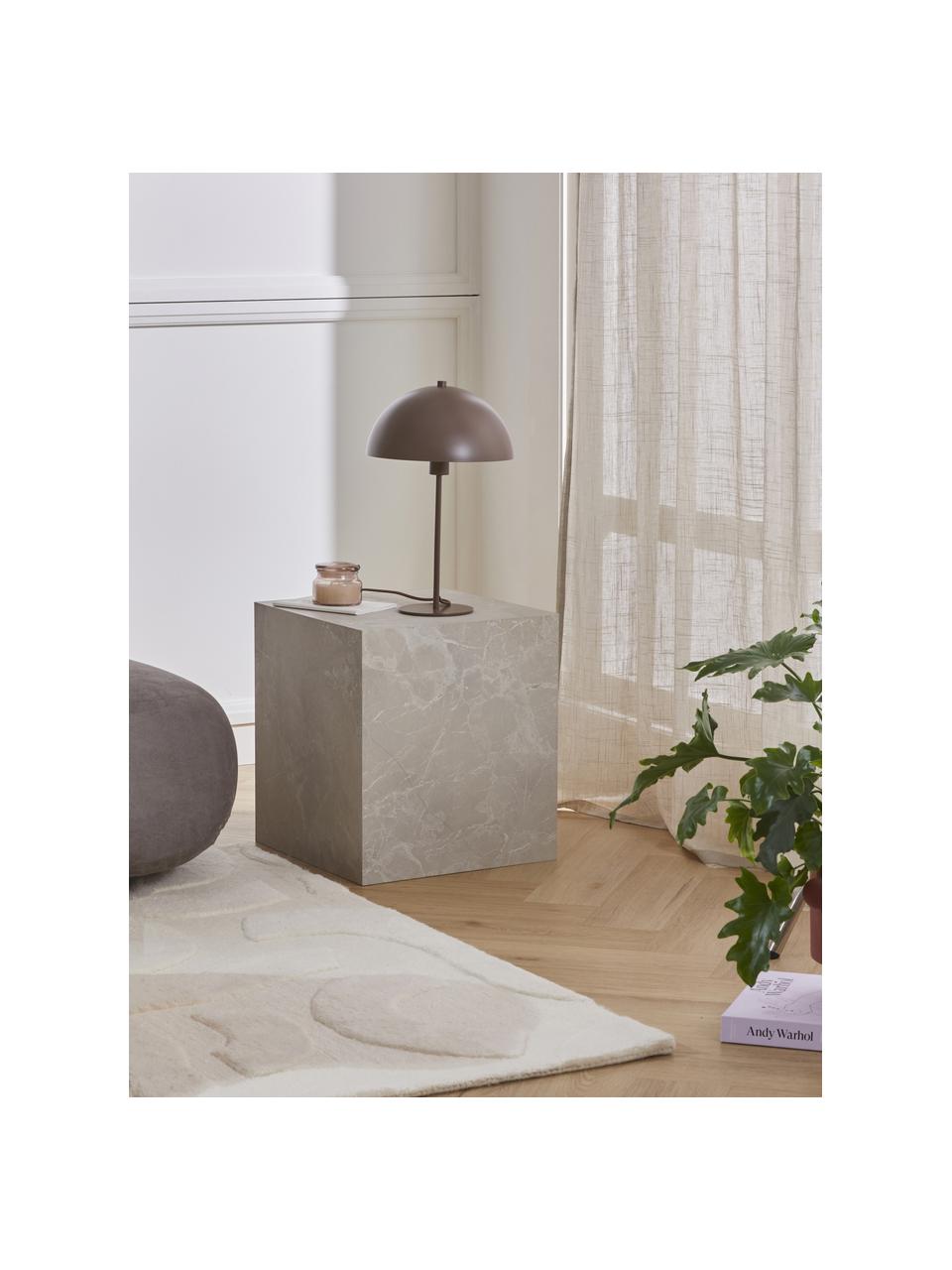 Lámpara de mesa Matilda, Pantalla: metal con pintura en polv, Cable: cubierto en tela, Turrón, Ø 29 x Al 45 cm