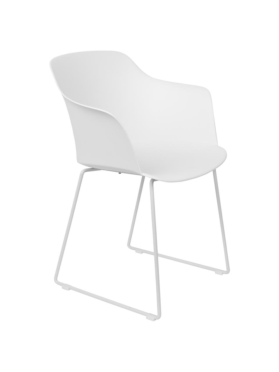 Chaises design avec accoudoirs Tango, 2 pièces, Blanc