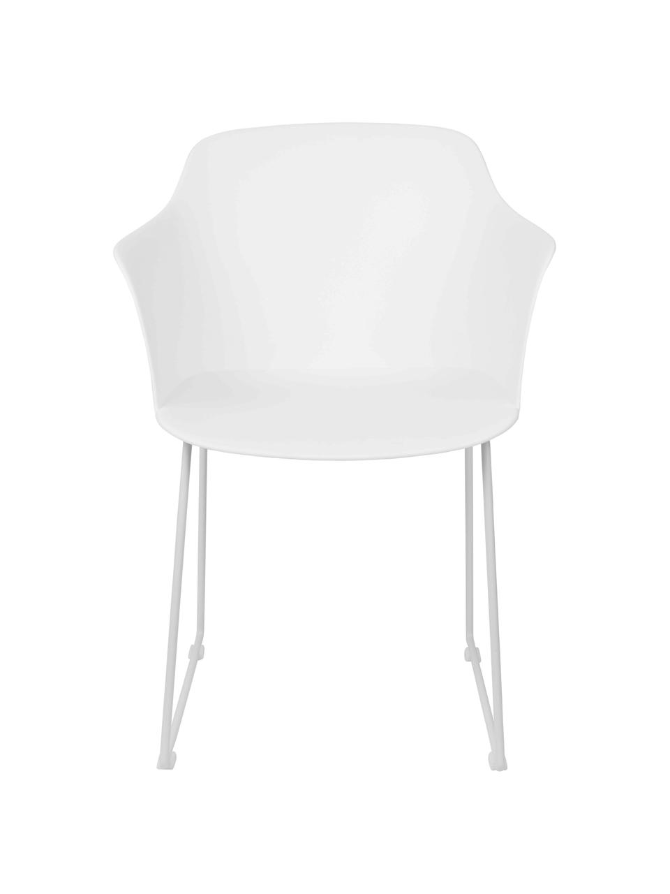 Chaises design avec accoudoirs Tango, 2 pièces, Blanc