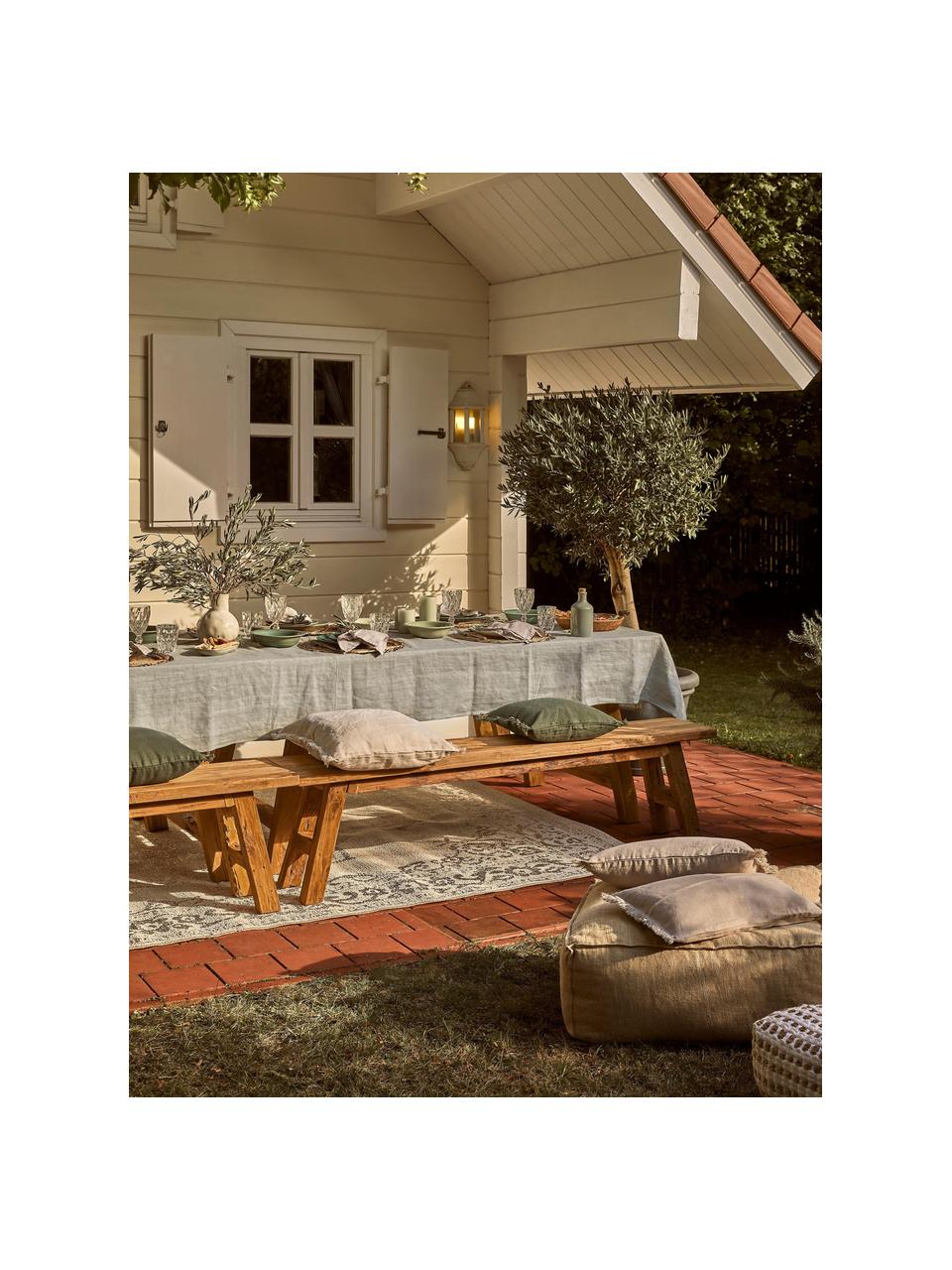 Banco madera de teca Lawas, Madera de teca natural reciclada, Madera de teca, An 180 x Al 45 cm