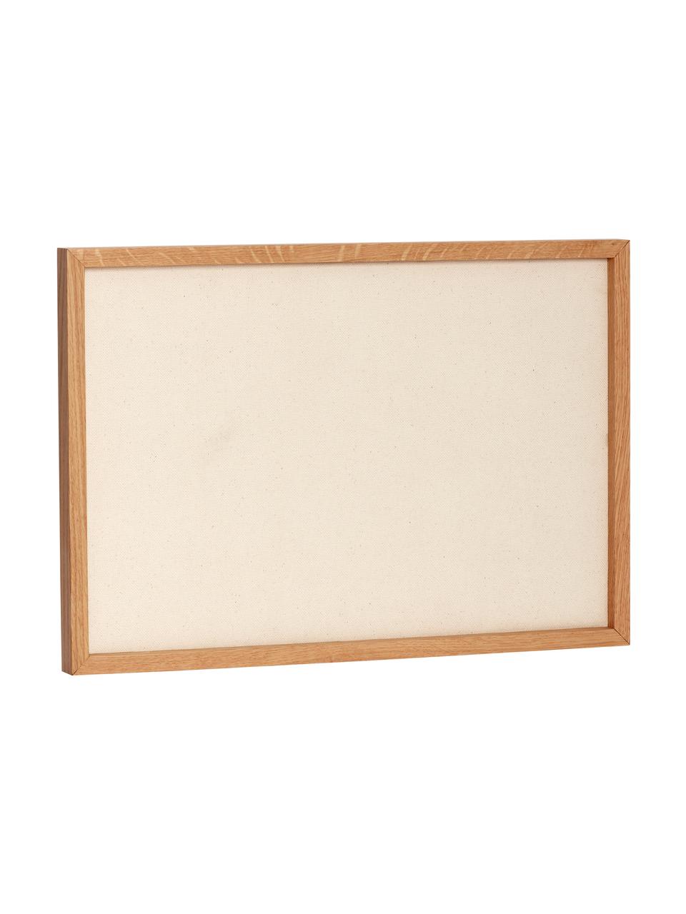 Bacheca in legno di quercia Collage, Cornice: legno di quercia certific, Marrone, beige, Larg. 70 x Alt. 50 cm