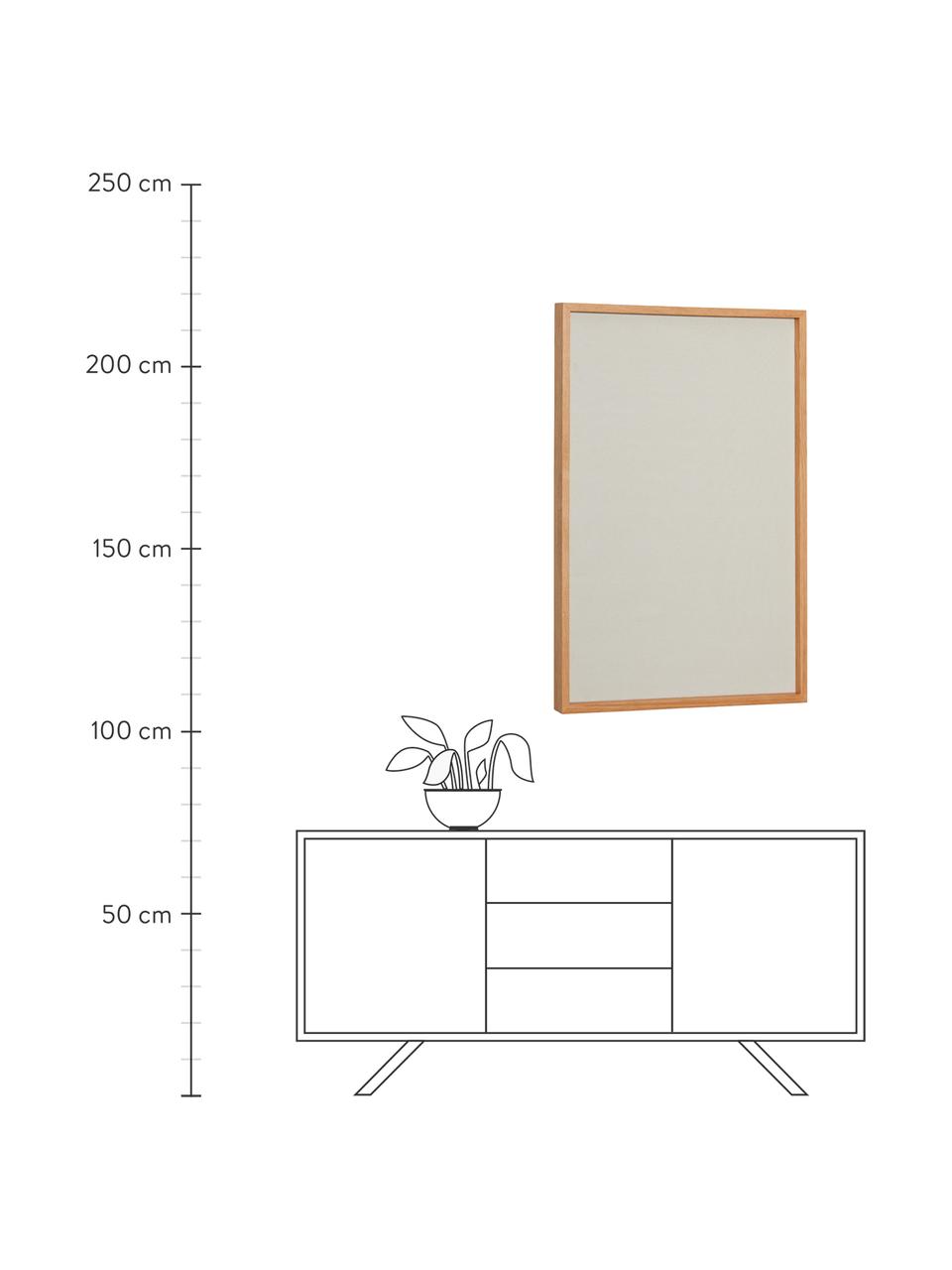 Tablón de notas de roble Collage, Marrón, beige, An 70 x Al 50 cm